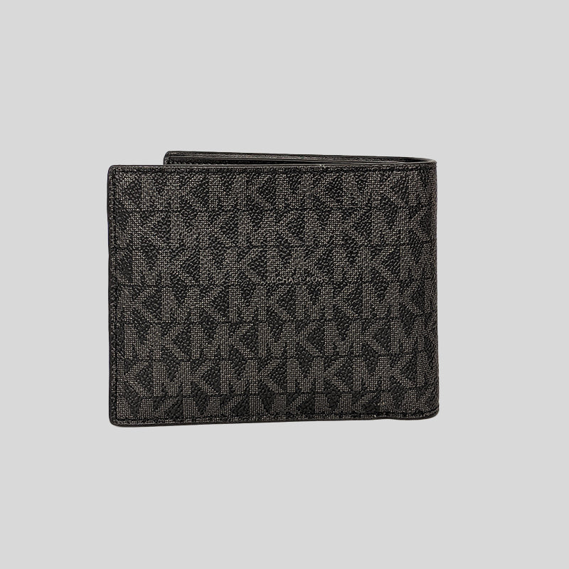 Michael Kors Men's Cooper Billfold Wallet With Passcase Black 36U9LCRF