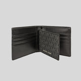 Michael Kors Men's Cooper Billfold Wallet With Passcase Black 36U9LCRF6B
