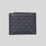 Michael Kors Cooper Billfold Wallet With Passcase PL Blue 36U9LCRF6B