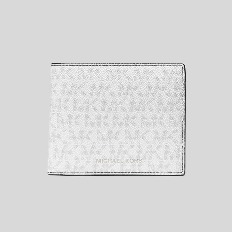 Michael Kors Cooper Billfold Wallet With Coin Pocket Bright White 36U9LCRF3B