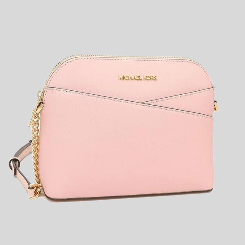 Michael Kors Jet Set Travel MD Dome Crossbody Bag Powder Blush 35F1GTV