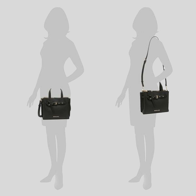 Michael Kors Emilia Small Satchel Black 35F0GU5S5T