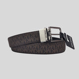 Michael Kors Men's Reversible Cut-to-size Singature Canvas Dress Belt Brown 36F1LBLY9B