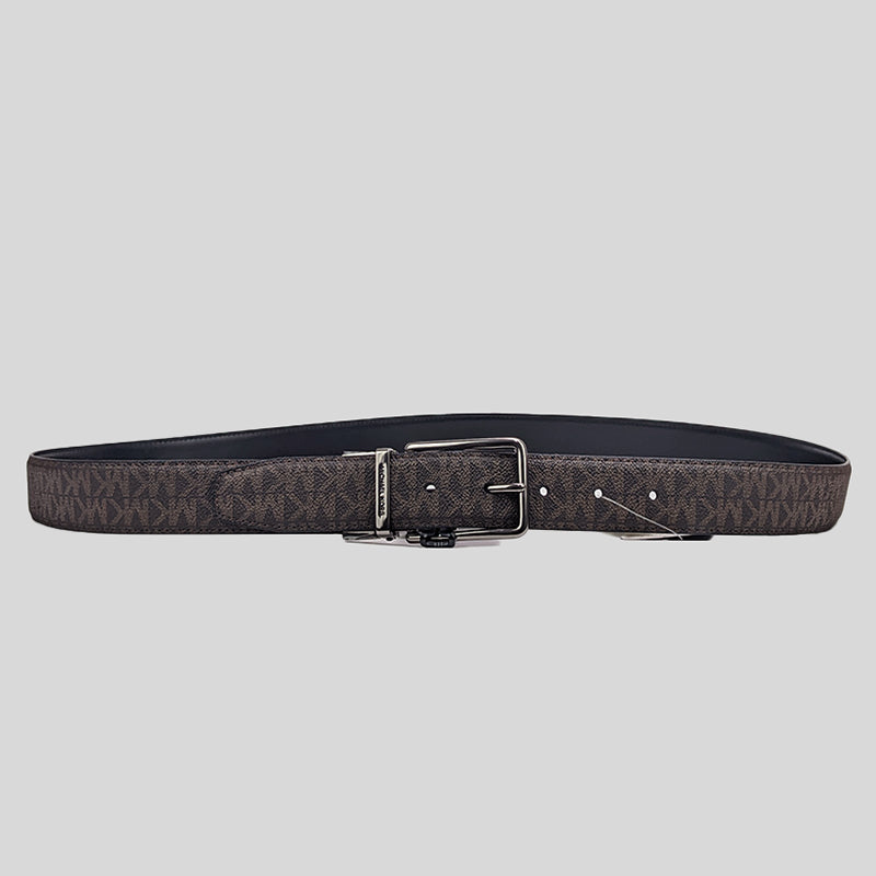 Michael Kors Men's Reversible Cut-to-size Singature Canvas Dress Belt Brown 36F1LBLY9B