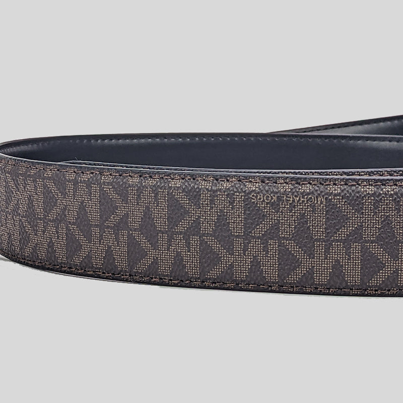 Michael Kors Men's Reversible Cut-to-size Singature Canvas Dress Belt Brown 36F1LBLY9B