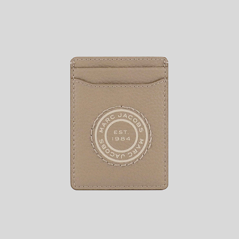 Marc Jacobs Men's Leather Money Clip Card Case Greige S130L01RE21