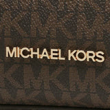 Michael Kors Emilia Large Logo Satchel Brown 35F0GU5S3B