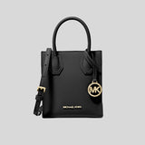 Michael Kors Mercer Extra-Small Pebbled Leather Crossbody Bag Black 35S1GM9T0L