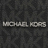 Michael Kors Mercer Medium Logo and Leather Accordion Crossbody Bag 35T1SM9M2B Black