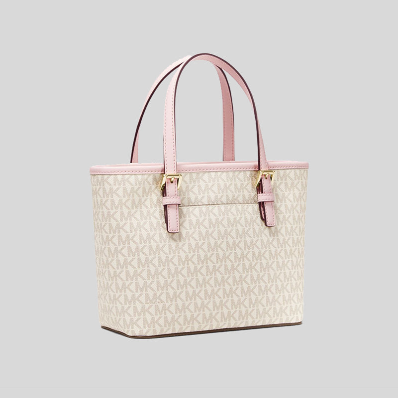 Michael Kors Jet Set Travel Extra-Small Logo Top-Zip Tote Bag - Powder  Blush • Price »