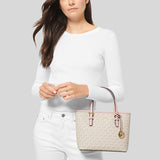 Michael Kors Jet Set Travel Extra-Small Logo Top-Zip Tote Bag Powder Blush 35T9GTVT0B