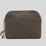 Michael Kors Jet Set Travel MD Dome Crossbody Bag 35F1GTVC6B Brown