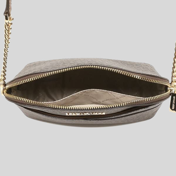 Michael Kors Jet Set Travel MD Dome Crossbody Bag 35F1GTVC6B Brown