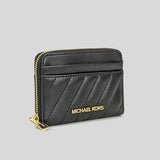 Michael Kors Jet Set Travel MD Zip Around Card Case 35F1GTVD2U Black