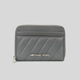 Michael Kors Jet Set Travel MD Zip Around Card Case 35F1GTVD2U Heather Grey