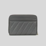 Michael Kors Jet Set Travel MD Zip Around Card Case 35F1STVD2U Heather Grey