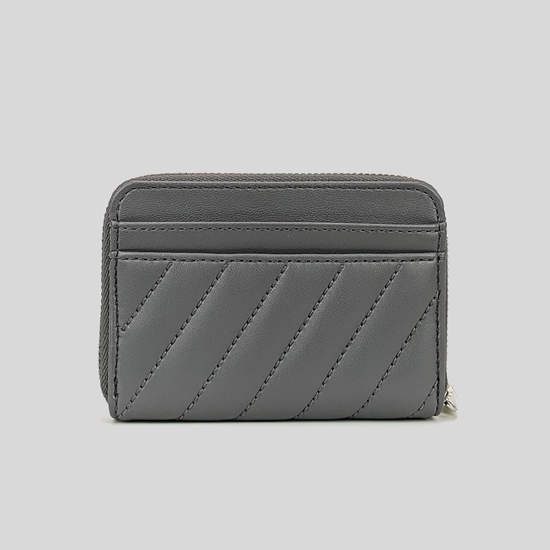 Michael Kors Jet Set Travel MD Zip Around Card Case 35F1STVD2U Heather Grey