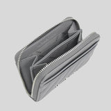 Michael Kors Jet Set Travel MD Zip Around Card Case 35F1STVD2U Heather Grey