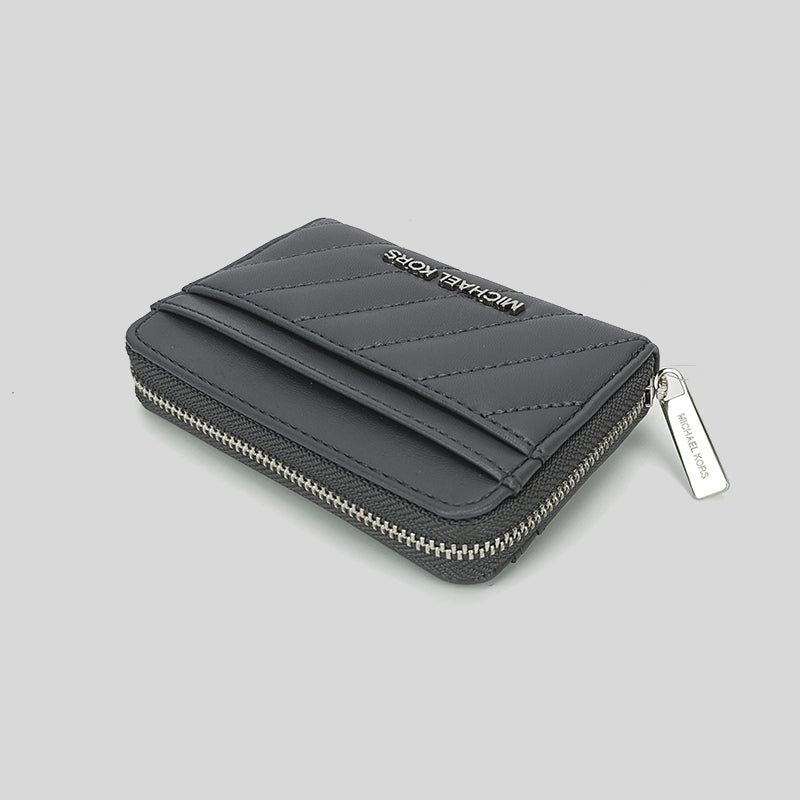 Michael Kors Jet Set Travel MD Zip Around Card Case 35F1STVD2U Heather Grey