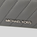 Michael Kors Jet Set Travel MD Zip Around Card Case 35F1STVD2U Heather Grey