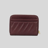 Michael Kors Jet Set Travel MD Zip Around Card Case 35F1GTVD2U Merlot