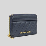 Michael Kors Jet Set Travel MD Zip Around Card Case 35F1GTVD2U Navy