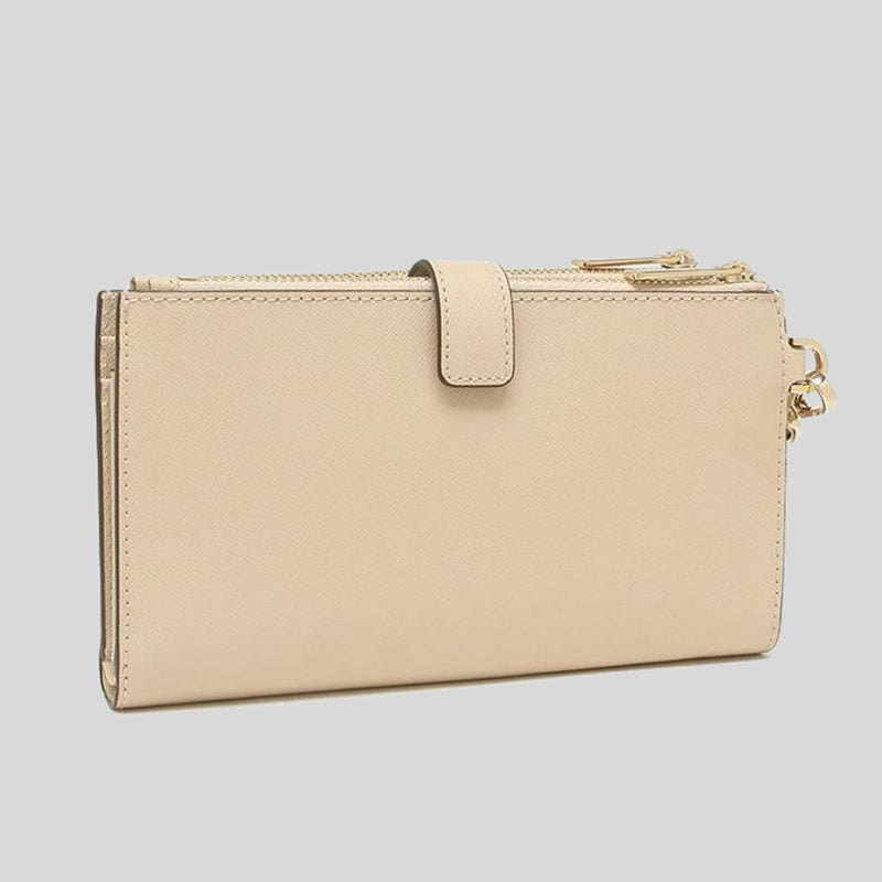 Michael Kors Jet Set Travel Double Zip Wristlet Phone Wallet Buff 35F8GTVW0L