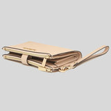 Michael Kors Jet Set Travel Double Zip Wristlet Phone Wallet Buff 35F8GTVW0L