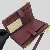 Michael Kors Jet Set Travel Double Zip Wristlet Phone Wallet Merlot 35F8GTVW0L