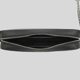 Michael Kors Jet Set Item Crossbody Bag In Signature Black Silver 35F8STTC3B NEW LOGO