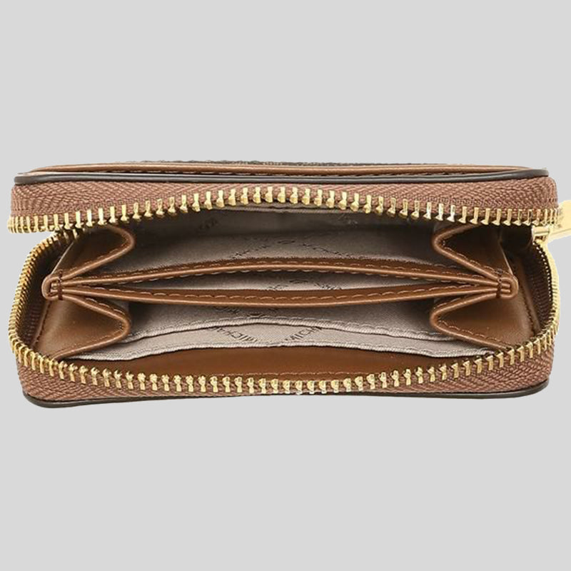 Michael Kors Jet Set Travel MD Zip Around Card Case 35H9GTVZ2B Brown