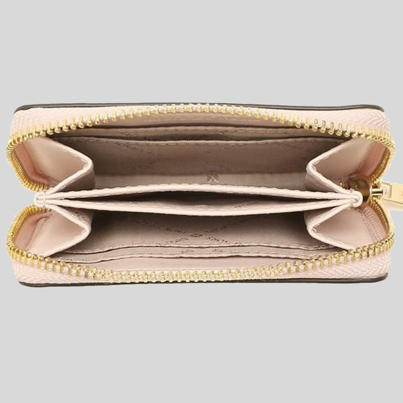 Michael Kors Jet Set Travel MD Zip Around Card Case 35H9GTVZ2B Powder Blush