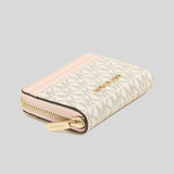 Michael Kors Jet Set Travel MD Zip Around Card Case 35H9GTVZ2B Powder Blush
