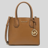 Michael Kors Mercer Medium Pebbled Leather Crossbody Bag 35S1GM9M2L Luggage