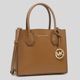 Michael Kors Mercer Medium Pebbled Leather Crossbody Bag 35S1GM9M2L Luggage