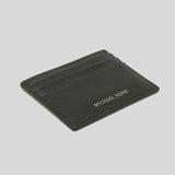 Michael Kors Cooper Pebble Leather Tall Card Case 36F9LC0D2L Black