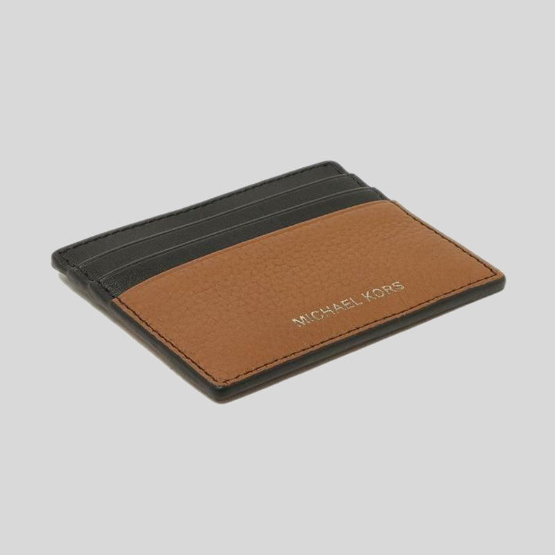 Michael Kors Cooper Pebble Leather Tall Card Case  Luggage 36F9LC0D2L