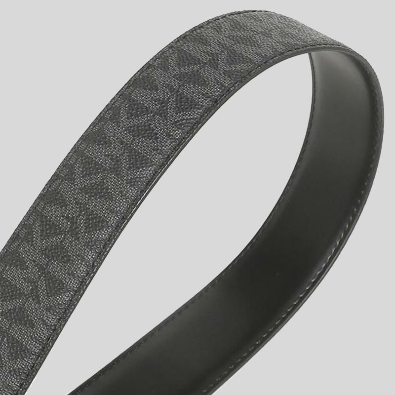 Michael Kors Mens 4-in-1 Signature Canvas Belt Gift Set Box Black 36H9MBLY4V