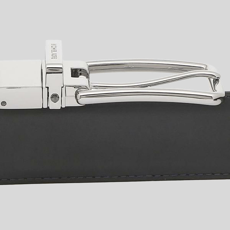 Michael Kors Mens 4-in-1 Signature Canvas Belt Gift Set Box Black 36H9MBLY4V