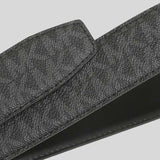 Michael Kors Mens 4-in-1 Signature Canvas Belt Gift Set Box Black 36H9MBLY4V