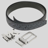 Michael Kors Mens 4-in-1 Signature Canvas Belt Gift Set Box Adml/Pl Blue 36H9MBLY4V