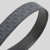 Michael Kors Mens 4-in-1 Signature Canvas Belt Gift Set Box Adml/Pl Blue 36H9MBLY4V