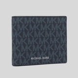 Michael Kors Cooper Billfold Wallet With Coin Pocket Admiral PL Blue 36U9LCRF3B