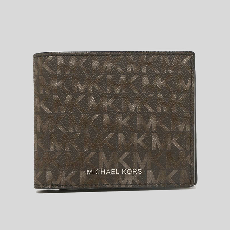 Michael Kors Cooper Billfold Wallet With Coin Pocket Brown 36U9LCRF3B
