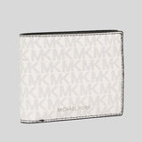 Michael Kors Cooper Billfold Wallet With Passcase Bright White 36U9LCRF6B