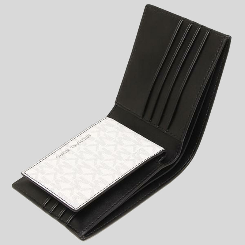Michael Kors Cooper Billfold Wallet With Passcase Bright White 36U9LCRF6B
