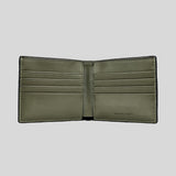 Michael Kors Men's Cooper Logo Embossed Leather Billfold Wallet Olive 36F2LCOF1L