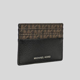 Michael Kors Cooper Tall Card Case 36H1LC0D2L Brown Black