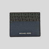 Michael Kors Cooper Tall Card Case 36H1LC0D2L Black Navy