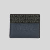 Michael Kors Cooper Tall Card Case 36H1LC0D2L Black Navy